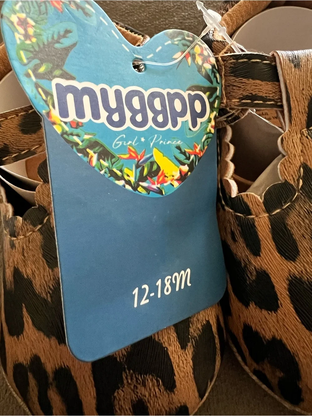 ⭐️ Leopard Print Kids T-Strap Soft Sole Shoes